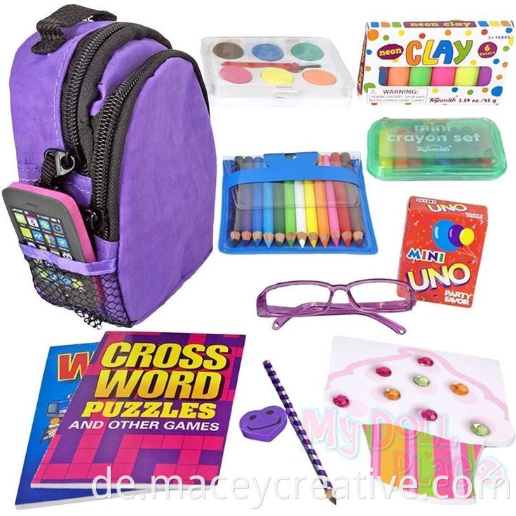 OEM Custom Design Fashion Girl Back to School Bag Stationery Set